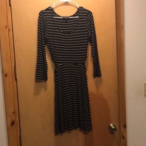 Medium American Eagle Striped Dress with Cutouts